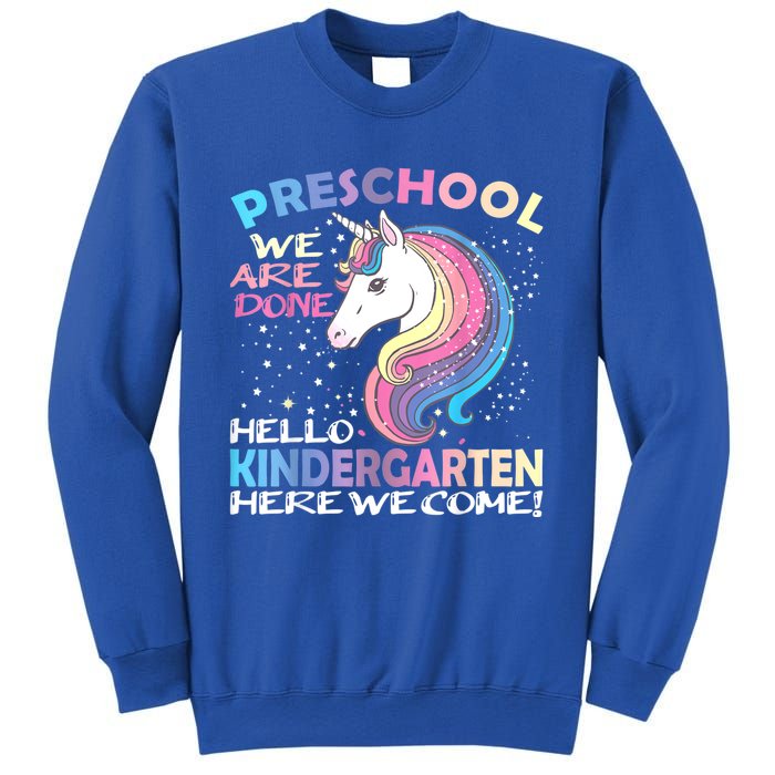 Goodbye Preschool Graduation Hello Kindergarten Prek Unicorn Sweatshirt