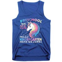 Goodbye Preschool Graduation Hello Kindergarten Prek Unicorn Tank Top