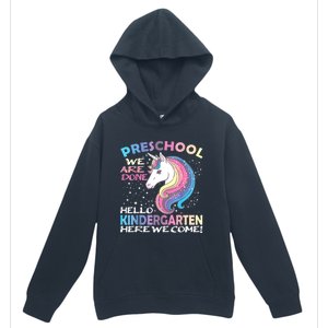 Goodbye Preschool Graduation Hello Kindergarten Prek Unicorn Urban Pullover Hoodie