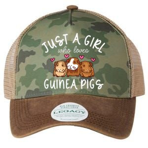 Guinea Pig Girl Who Loves Guinea Pigs Cute Guinea Pig Legacy Tie Dye Trucker Hat