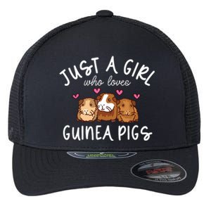 Guinea Pig Girl Who Loves Guinea Pigs Cute Guinea Pig Flexfit Unipanel Trucker Cap