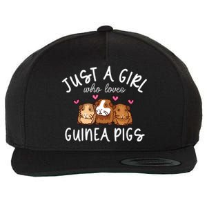 Guinea Pig Girl Who Loves Guinea Pigs Cute Guinea Pig Wool Snapback Cap