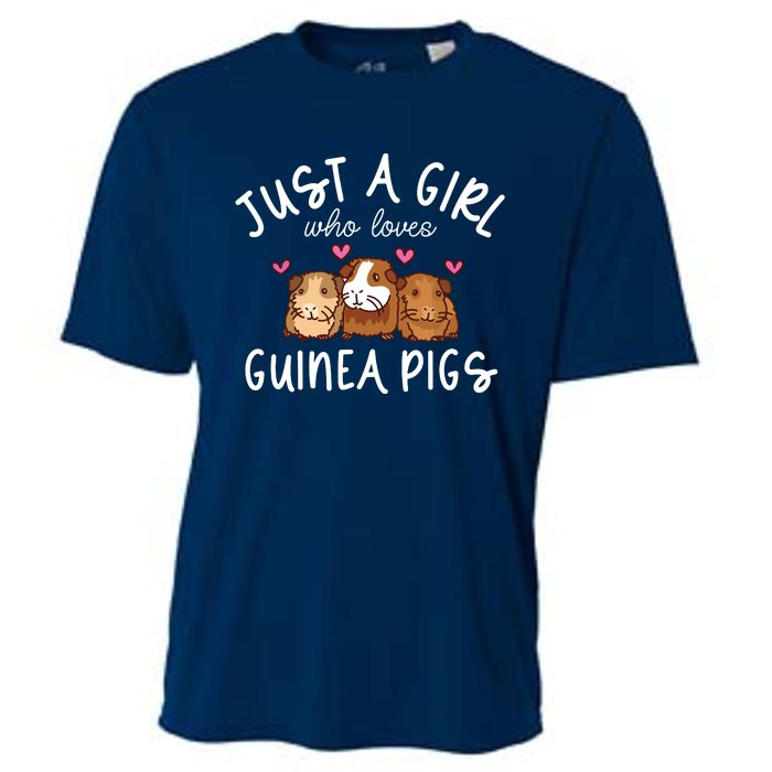 Guinea Pig Girl Who Loves Guinea Pigs Cute Guinea Pig Cooling Performance Crew T-Shirt