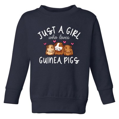 Guinea Pig Girl Who Loves Guinea Pigs Cute Guinea Pig Toddler Sweatshirt