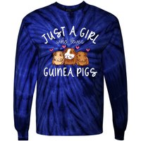 Guinea Pig Girl Who Loves Guinea Pigs Cute Guinea Pig Tie-Dye Long Sleeve Shirt