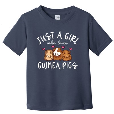 Guinea Pig Girl Who Loves Guinea Pigs Cute Guinea Pig Toddler T-Shirt