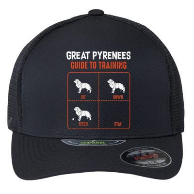 Great Pyrenees Guide To Training Funny Dog Pet Lover Flexfit Unipanel Trucker Cap