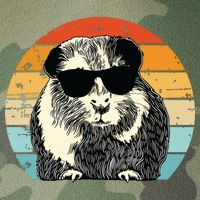 Guinea Pig Guinea Pig Lover Retro Guinea Pig Legacy Tie Dye Trucker Hat