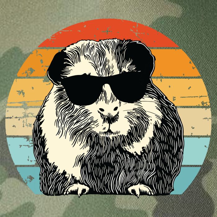 Guinea Pig Guinea Pig Lover Retro Guinea Pig Legacy Tie Dye Trucker Hat