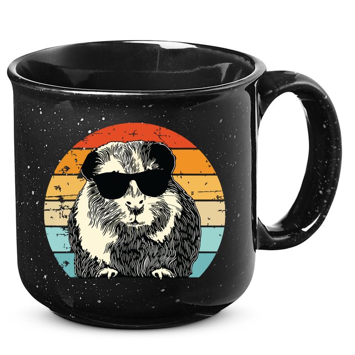 Guinea Pig Guinea Pig Lover Retro Guinea Pig 15oz Campfire Ceramic Mug