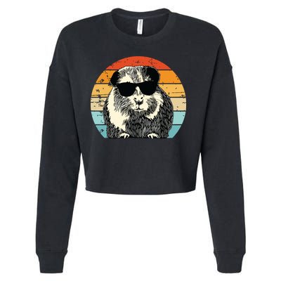 Guinea Pig Guinea Pig Lover Retro Guinea Pig Cropped Pullover Crew