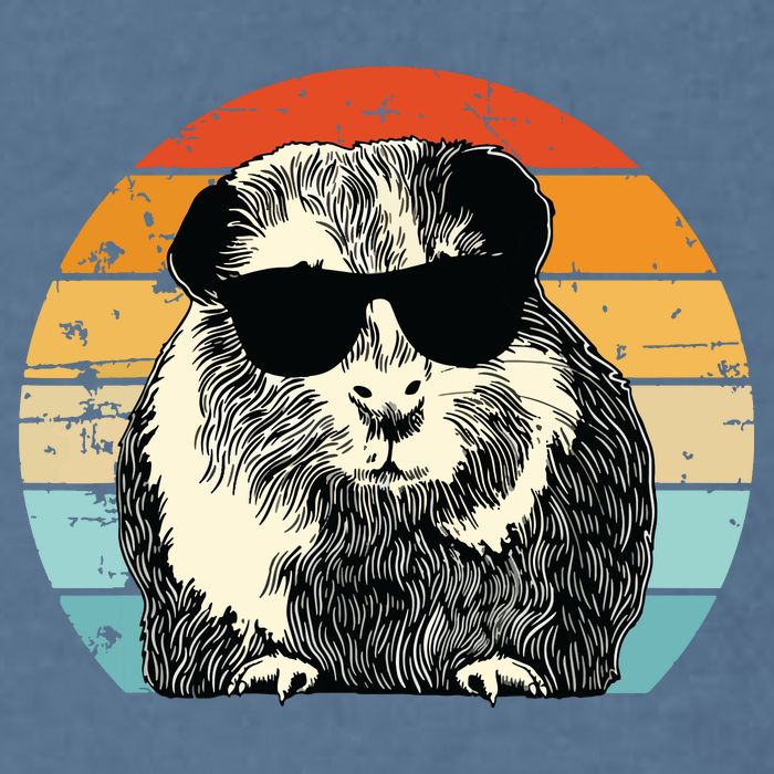 Guinea Pig Guinea Pig Lover Retro Guinea Pig Garment-Dyed Sweatshirt