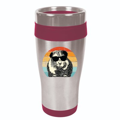 Guinea Pig Guinea Pig Lover Retro Guinea Pig 16oz Travel Tumbler