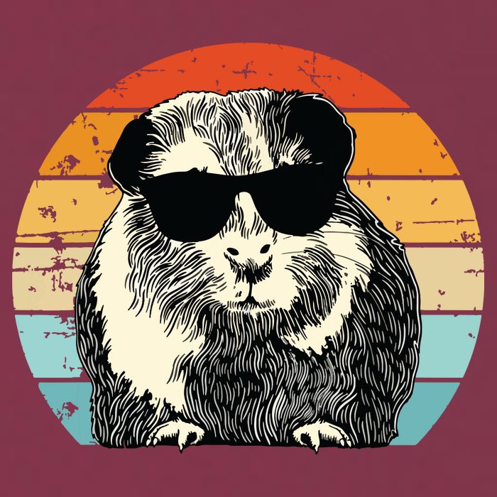 Guinea Pig Guinea Pig Lover Retro Guinea Pig 16oz Travel Tumbler
