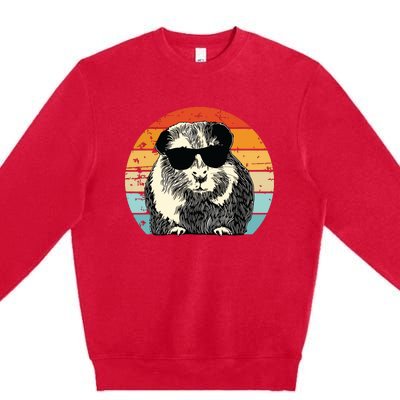 Guinea Pig Guinea Pig Lover Retro Guinea Pig Premium Crewneck Sweatshirt