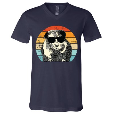 Guinea Pig Guinea Pig Lover Retro Guinea Pig V-Neck T-Shirt