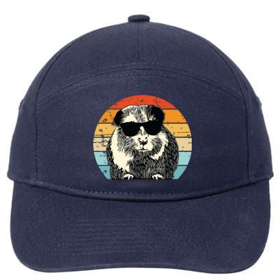 Guinea Pig Guinea Pig Lover Retro Guinea Pig 7-Panel Snapback Hat