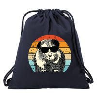 Guinea Pig Guinea Pig Lover Retro Guinea Pig Drawstring Bag