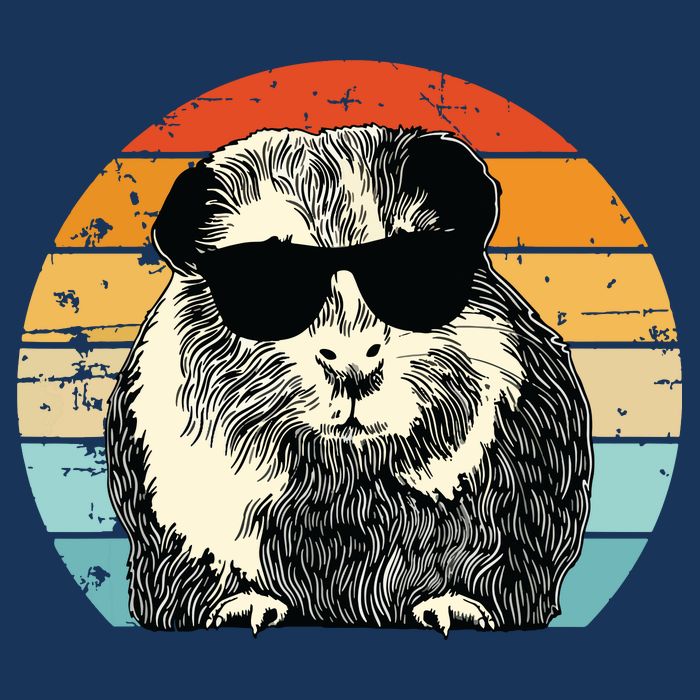 Guinea Pig Guinea Pig Lover Retro Guinea Pig Drawstring Bag