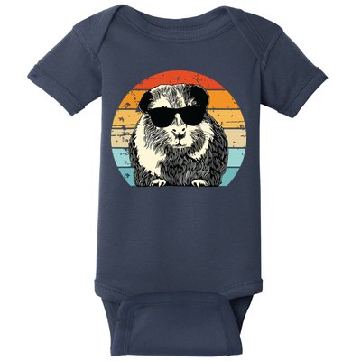 Guinea Pig Guinea Pig Lover Retro Guinea Pig Baby Bodysuit