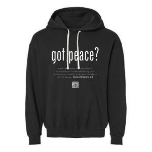 Got Peace Garment-Dyed Fleece Hoodie