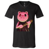 Game Piggy V-Neck T-Shirt