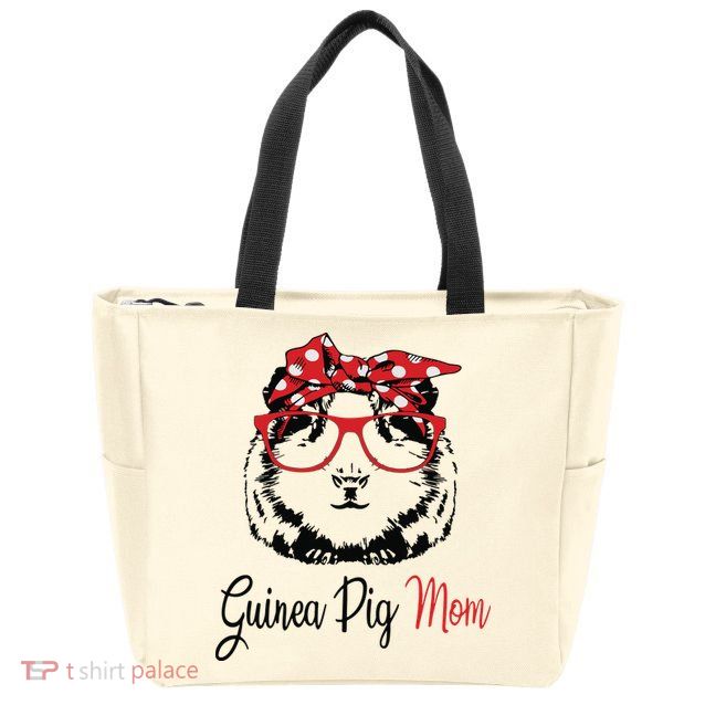 Guinea Pig Zip Tote Bag
