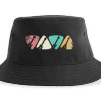 Guitar Pick Gift For Guitarist Retro Vintage Sustainable Bucket Hat