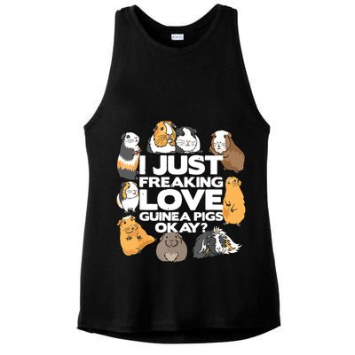 Guinea Pig Guinea Pig Lover Tee Funny Guinea Pig Ladies PosiCharge Tri-Blend Wicking Tank