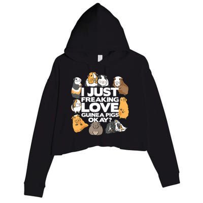 Guinea Pig Guinea Pig Lover Tee Funny Guinea Pig Crop Fleece Hoodie
