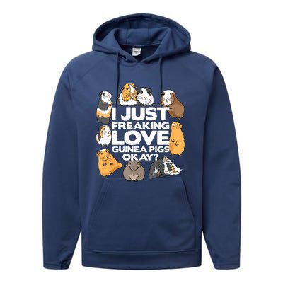 Guinea Pig Guinea Pig Lover Tee Funny Guinea Pig Performance Fleece Hoodie