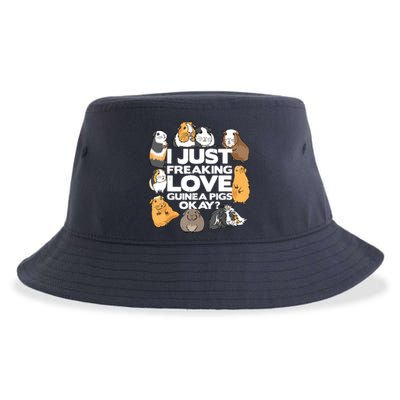 Guinea Pig Guinea Pig Lover Tee Funny Guinea Pig Sustainable Bucket Hat