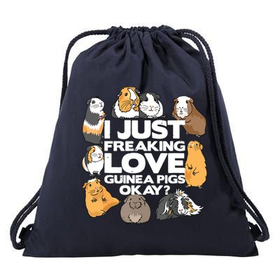 Guinea Pig Guinea Pig Lover Tee Funny Guinea Pig Drawstring Bag