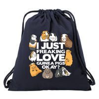 Guinea Pig Guinea Pig Lover Tee Funny Guinea Pig Drawstring Bag