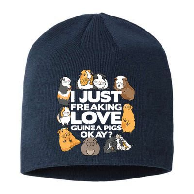 Guinea Pig Guinea Pig Lover Tee Funny Guinea Pig Sustainable Beanie