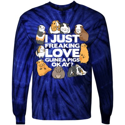 Guinea Pig Guinea Pig Lover Tee Funny Guinea Pig Tie-Dye Long Sleeve Shirt