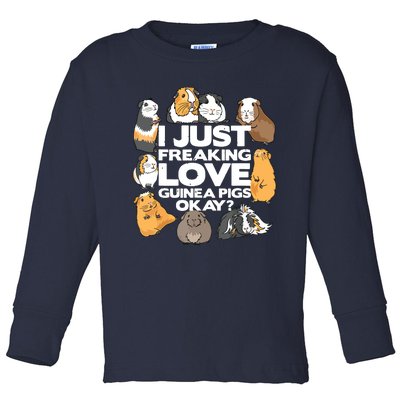 Guinea Pig Guinea Pig Lover Tee Funny Guinea Pig Toddler Long Sleeve Shirt