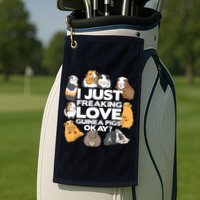 Guinea Pig Guinea Pig Lover Tee Funny Guinea Pig Golf Towel