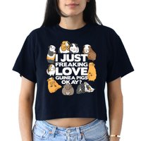 Guinea Pig Guinea Pig Lover Tee Funny Guinea Pig Crop Top