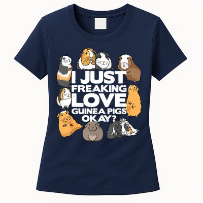 Guinea Pig Guinea Pig Lover Tee Funny Guinea Pig Womens T-Shirt