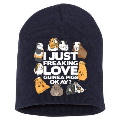 Guinea Pig Guinea Pig Lover Tee Funny Guinea Pig Short Acrylic Beanie