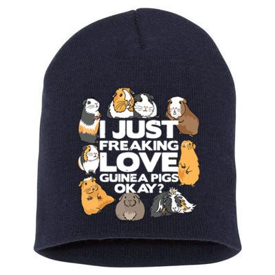 Guinea Pig Guinea Pig Lover Tee Funny Guinea Pig Short Acrylic Beanie