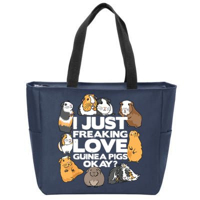 Guinea Pig Guinea Pig Lover Tee Funny Guinea Pig Zip Tote Bag