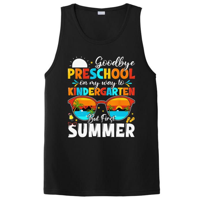 Goodbye Preschool Graduation To Kindergarten Hello Summer PosiCharge Competitor Tank