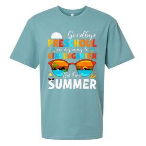 Goodbye Preschool Graduation To Kindergarten Hello Summer Sueded Cloud Jersey T-Shirt