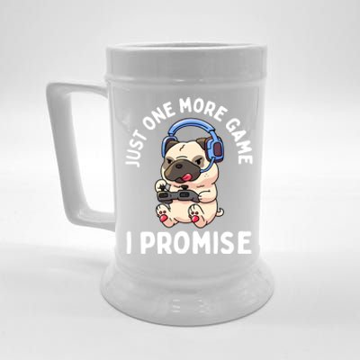 Gaming Pug Gamer Dog Lover Video Game Gift Beer Stein