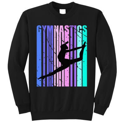 Gymnastics Purple Green Woman Women Gymnast Sweatshirt