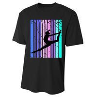 Gymnastics Purple Green Woman Women Gymnast Performance Sprint T-Shirt