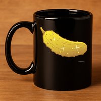 Golden Pickle 11oz C Handle Ceramic Mug