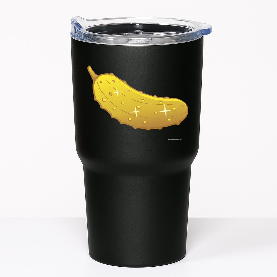 Golden Pickle Tumbler